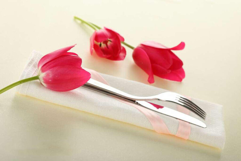Tulips on Cutlery