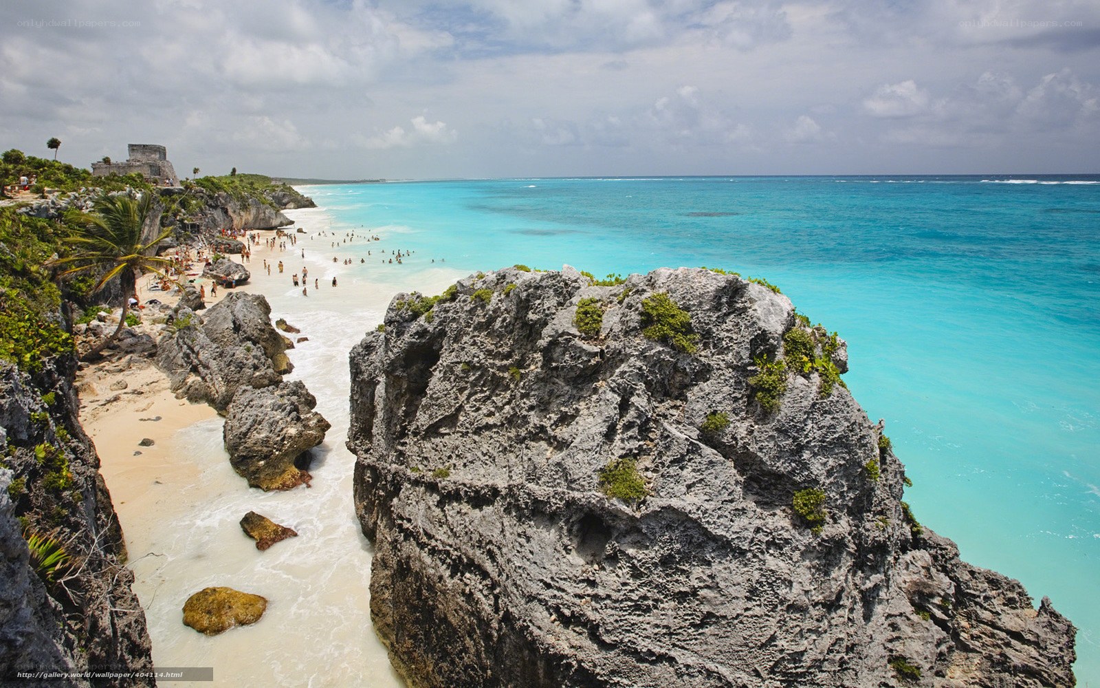 Tulum beach and ruins