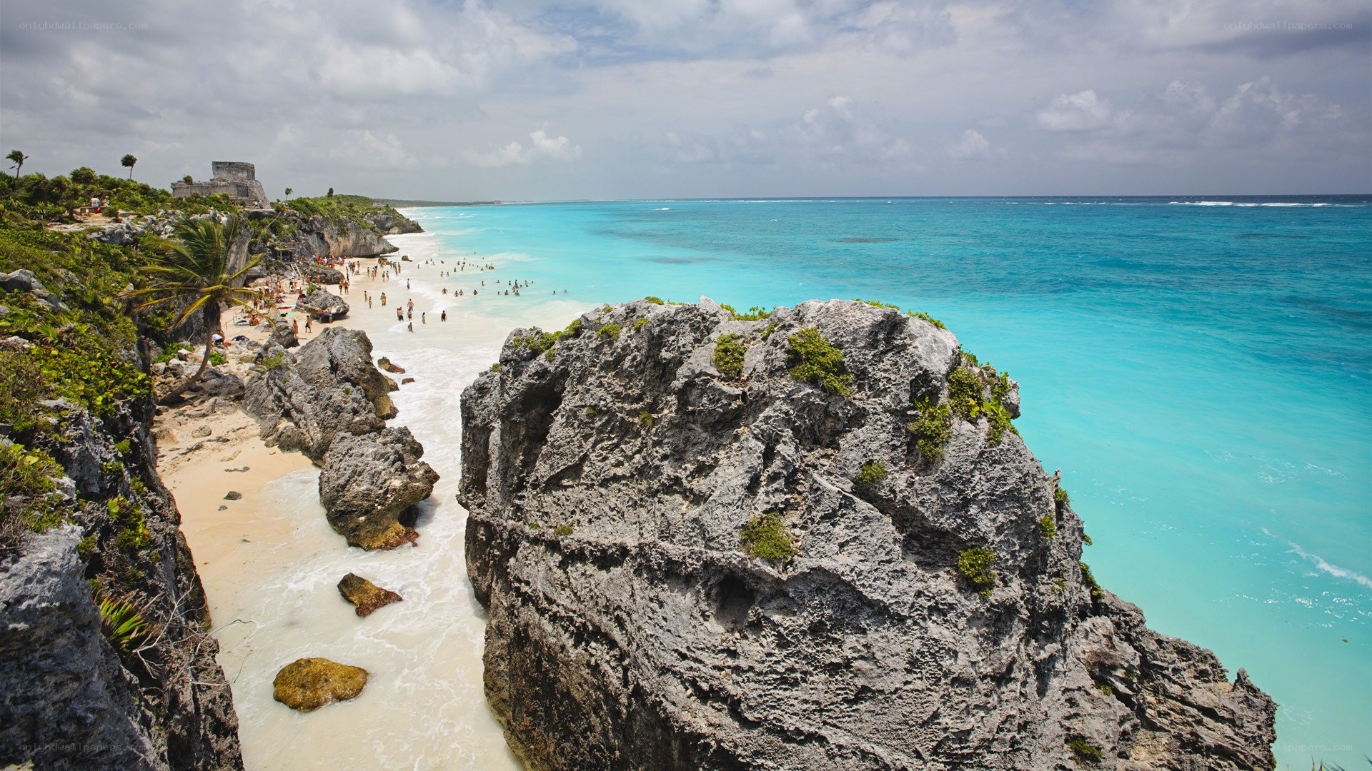 Tulum beach and ruins