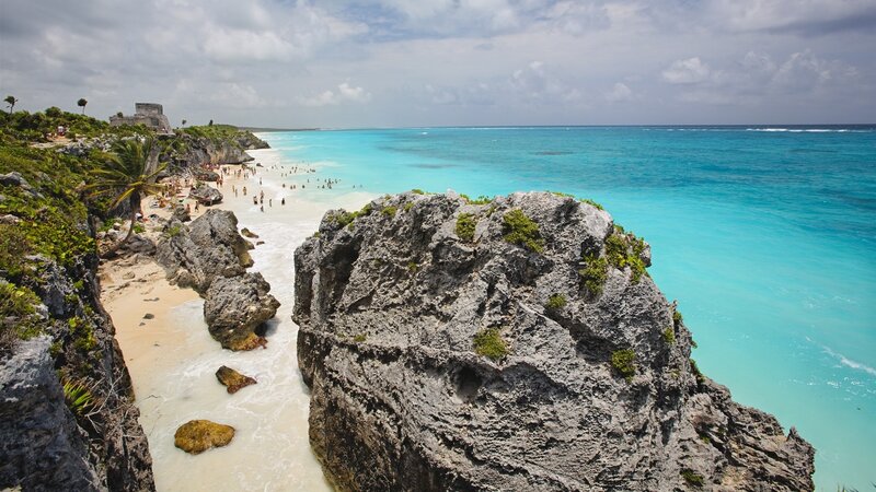 Tulum beach and ruins