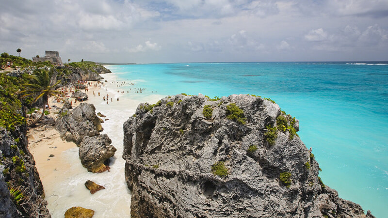 Tulum Ruins on Beach