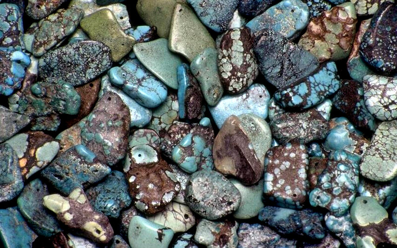 Tumbled Turquoise Stones — Blue
