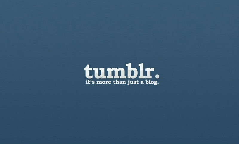 Tumblr Logo on Blue