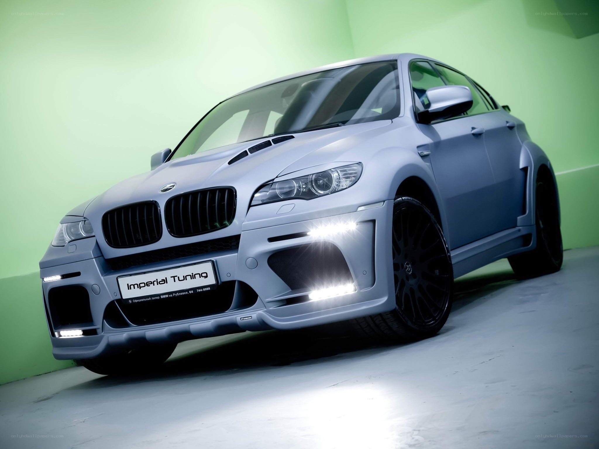 tuned BMW X6 in studio