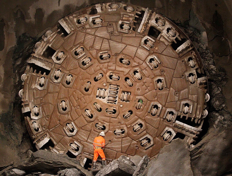 Tunnel Boring Machine — Brown