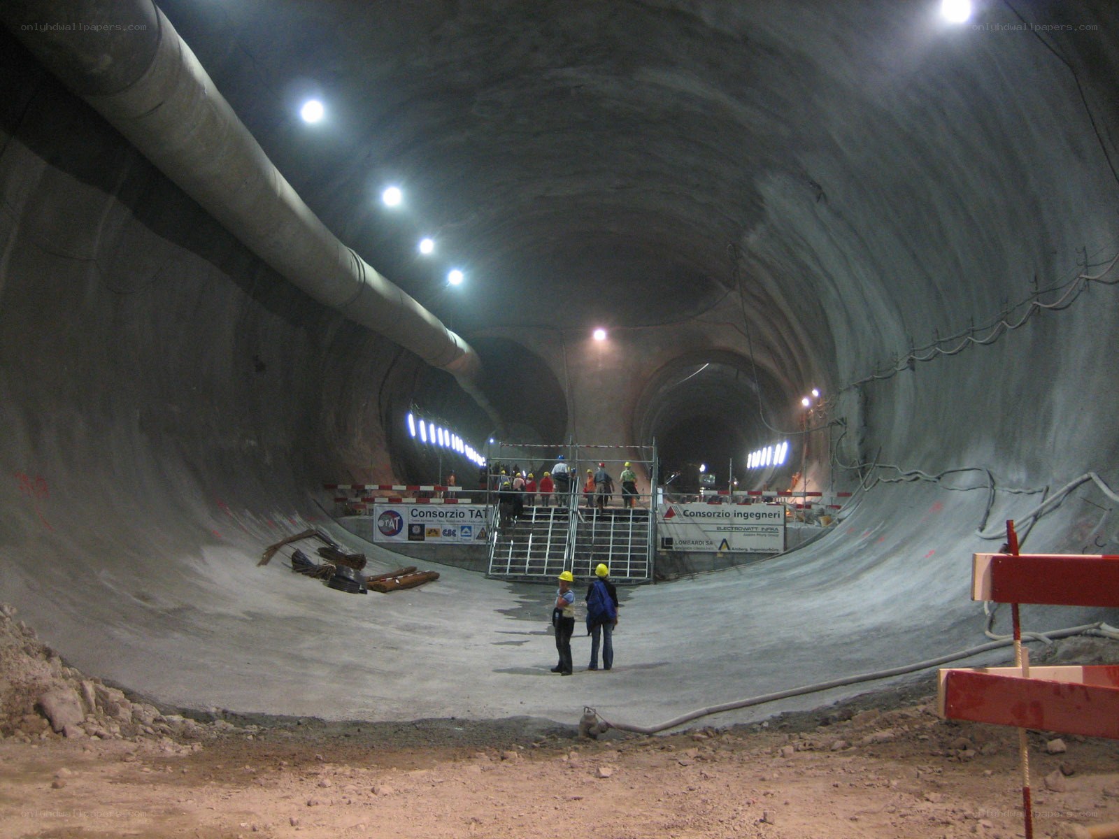 Tunnel construction site