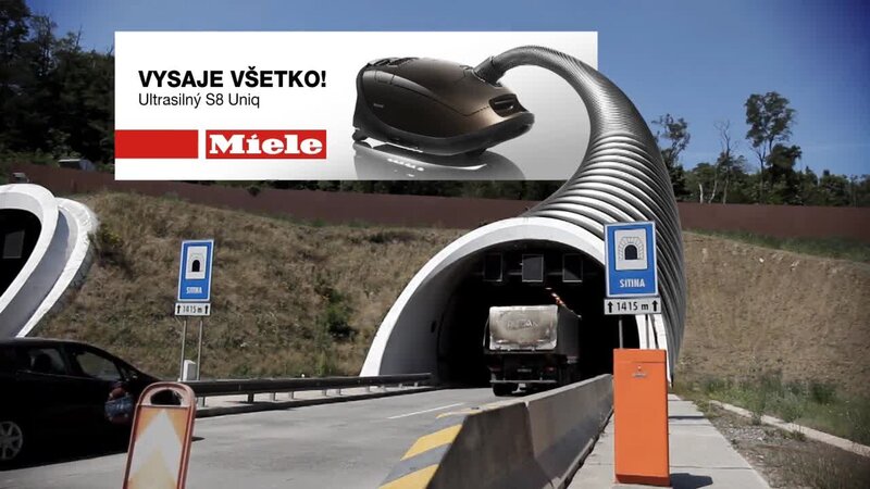 Tunnel Entrance with Truck