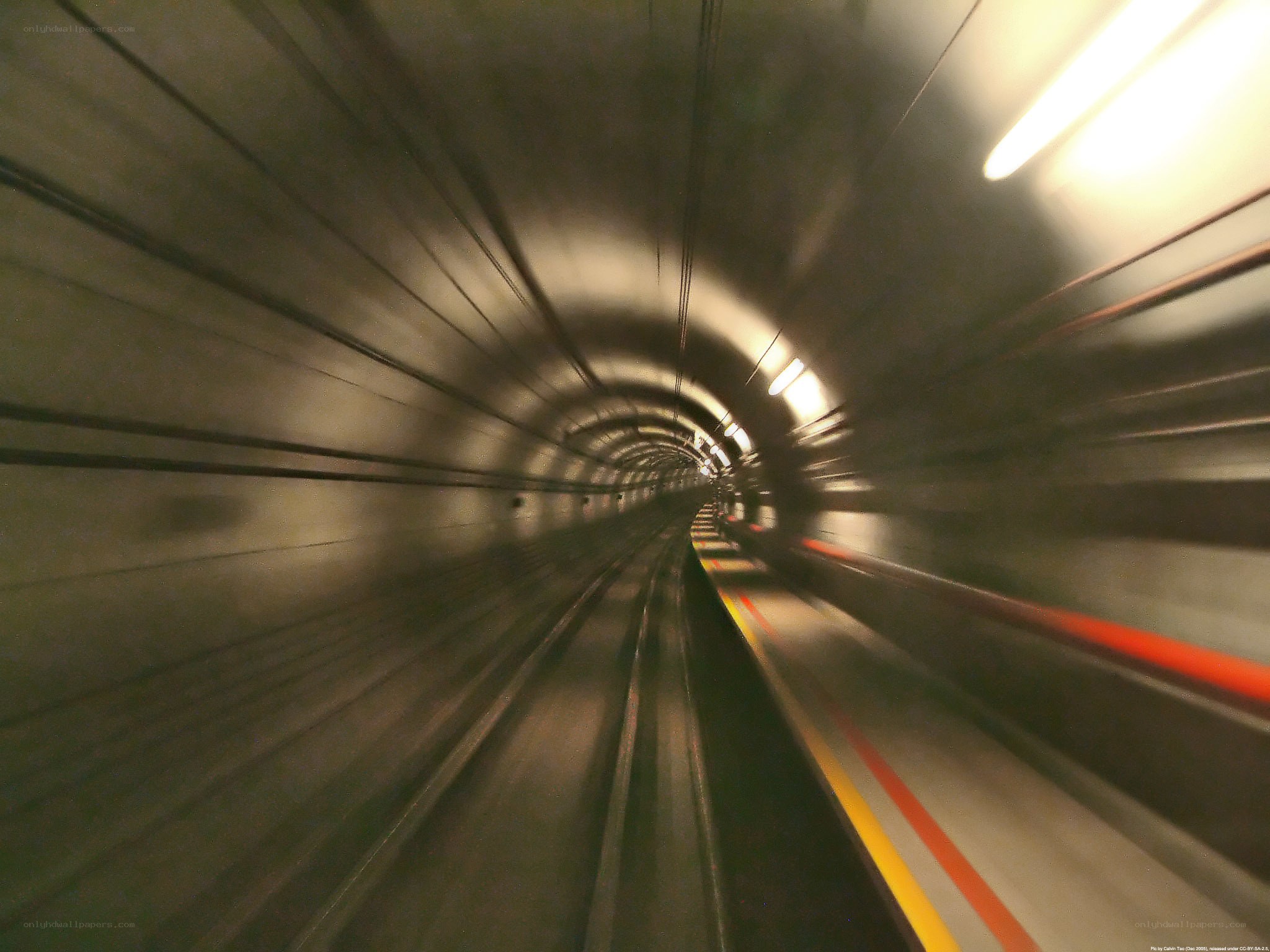 tunnel motion blur view