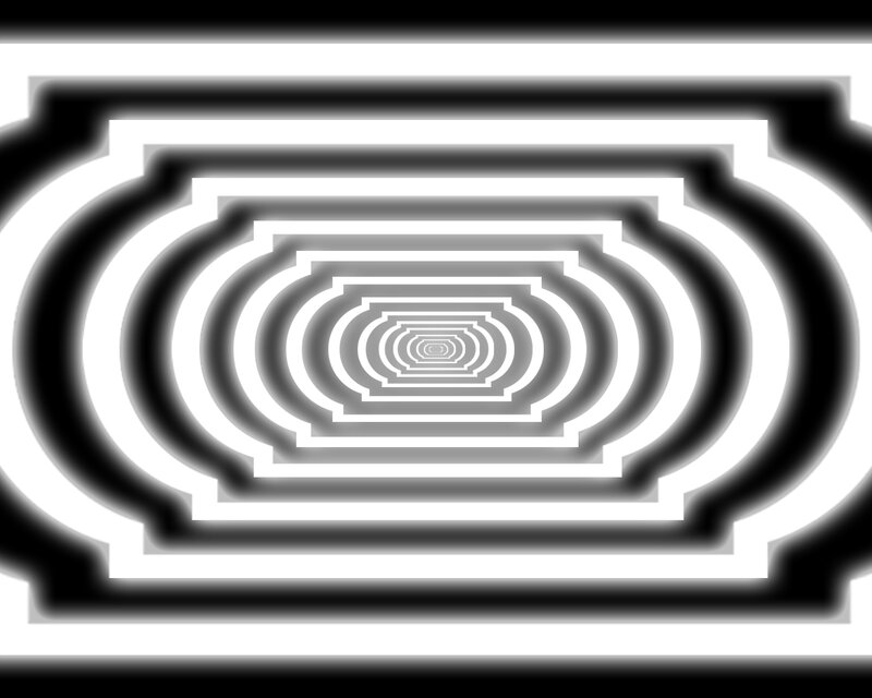 tunnel of concentric shapes