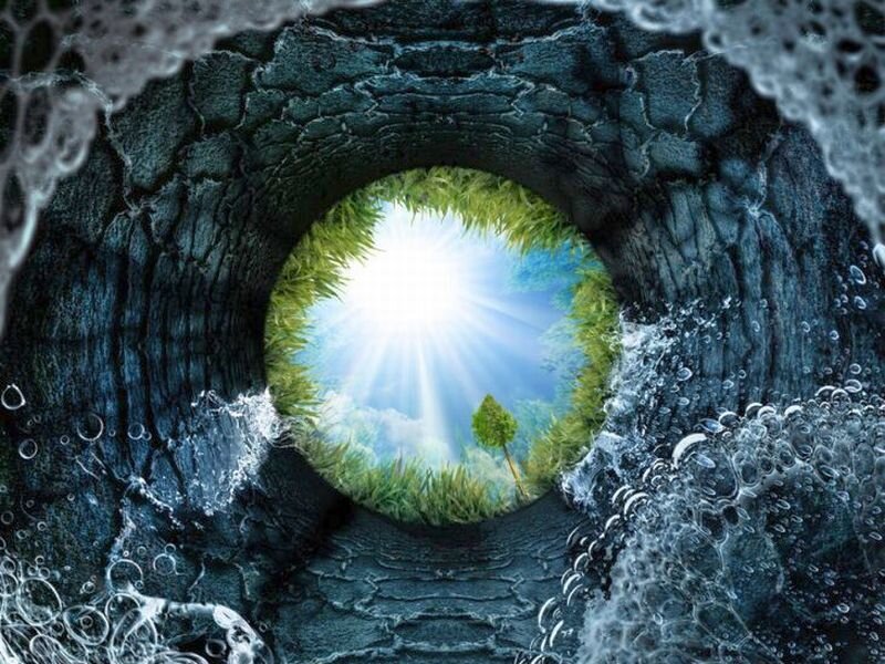 Tunnel Opening to Sunlight