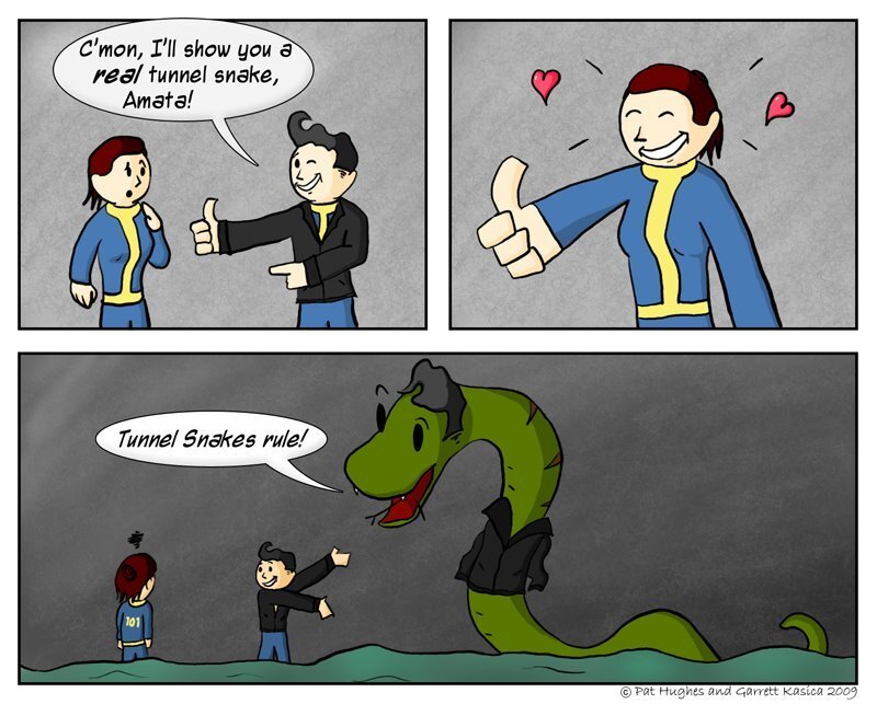 Tunnel Snake Comic