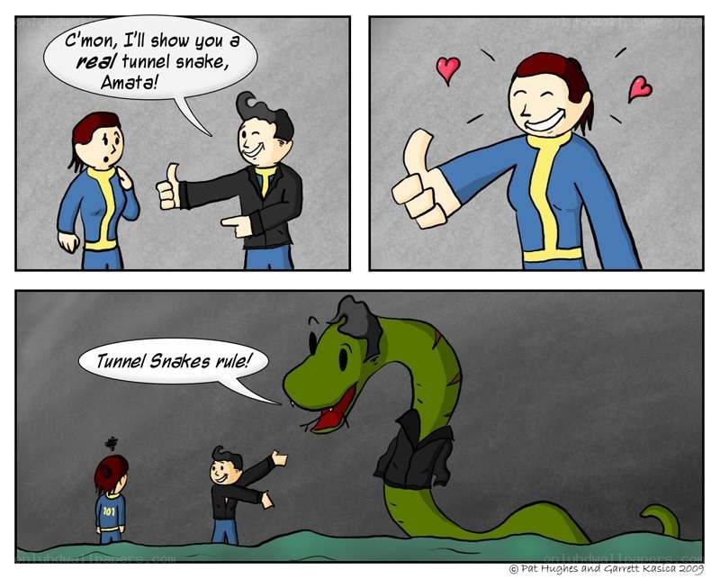 Tunnel Snake Comic