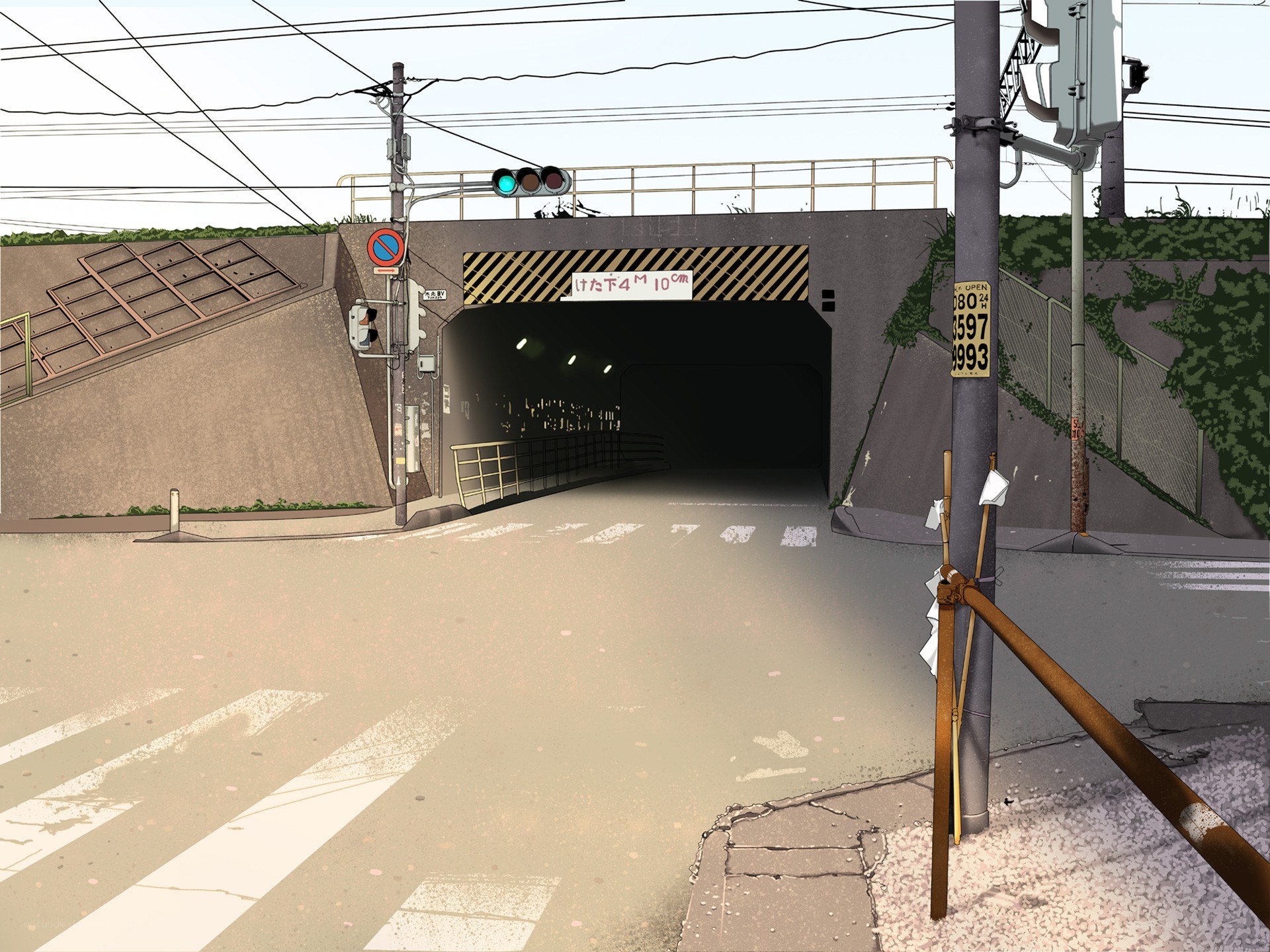 tunnel underpass at intersection
