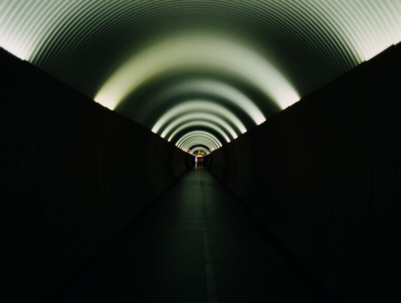 tunnel with curved ceiling