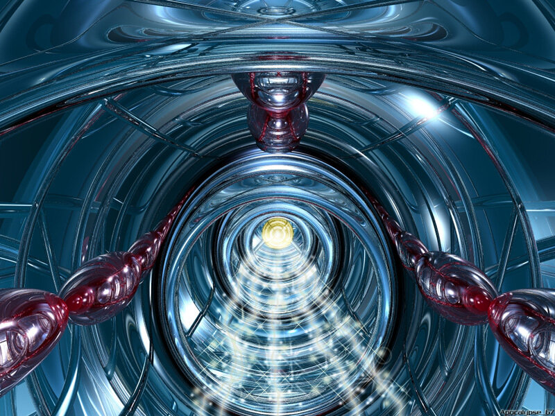 Tunnel with Glowing Core