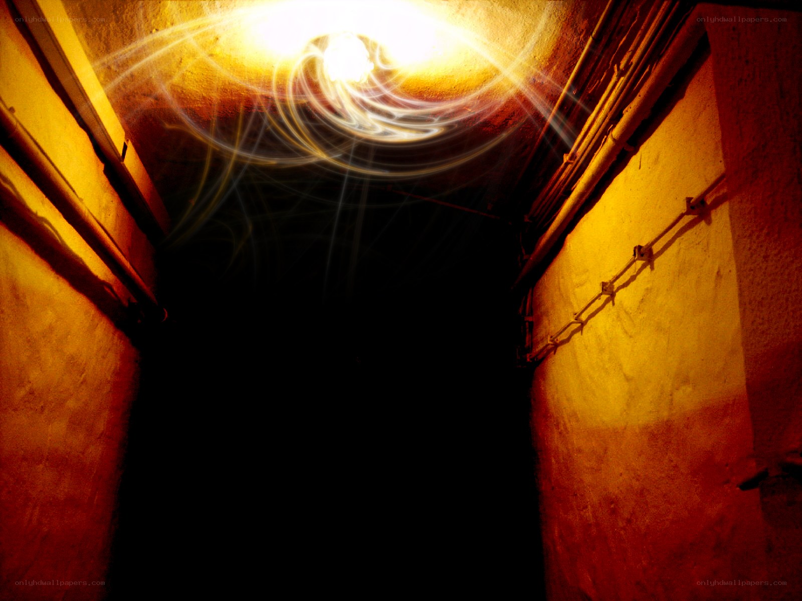 tunnel with light swirl
