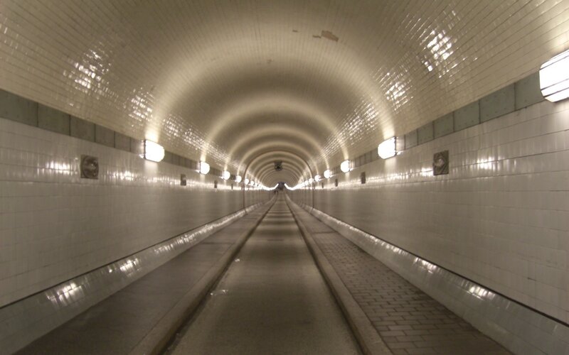 tunnel with tracks