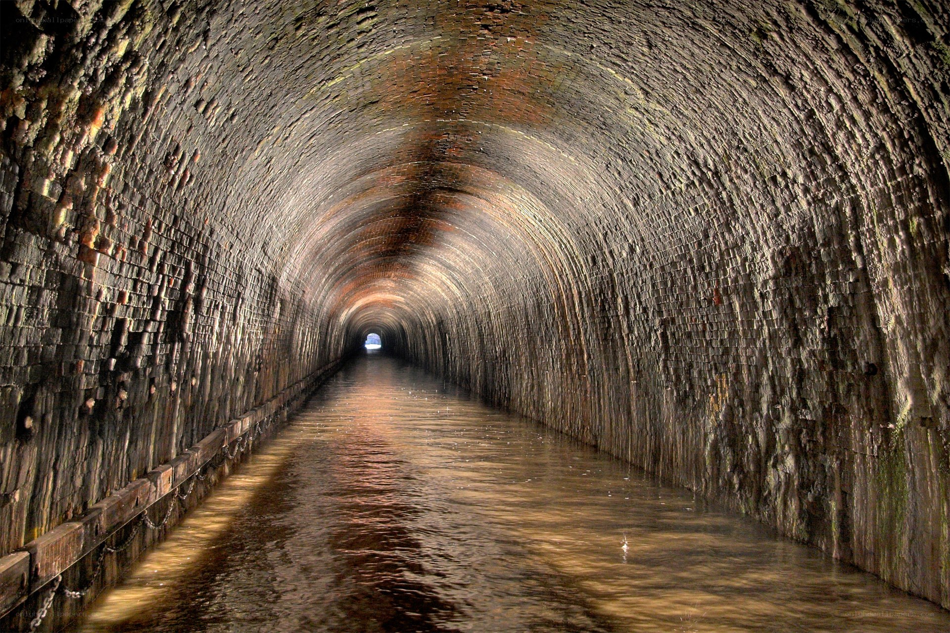 tunnel with water passage
