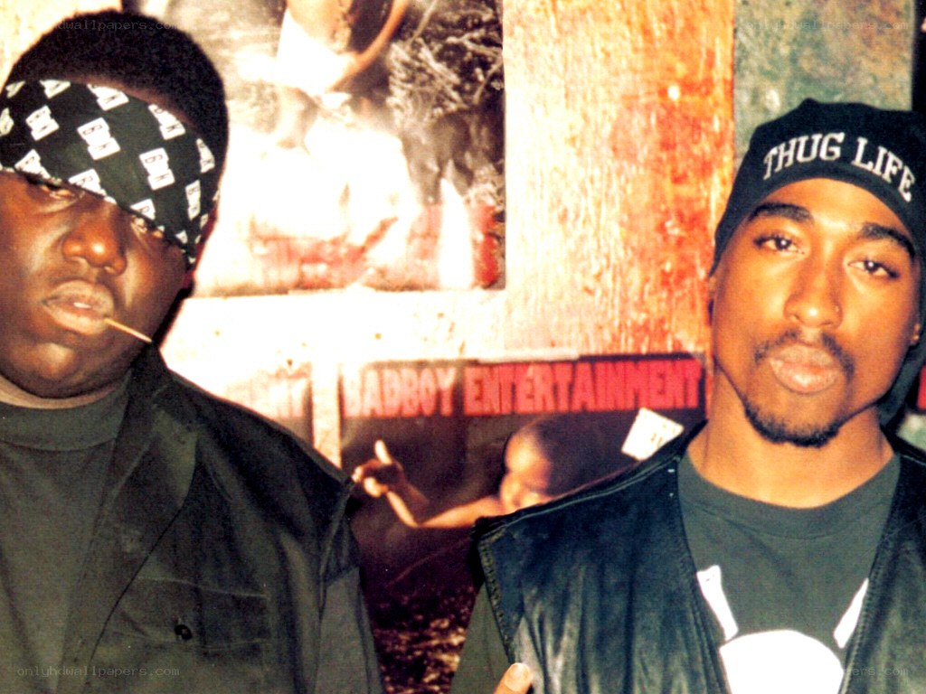 Tupac and Biggie in studio