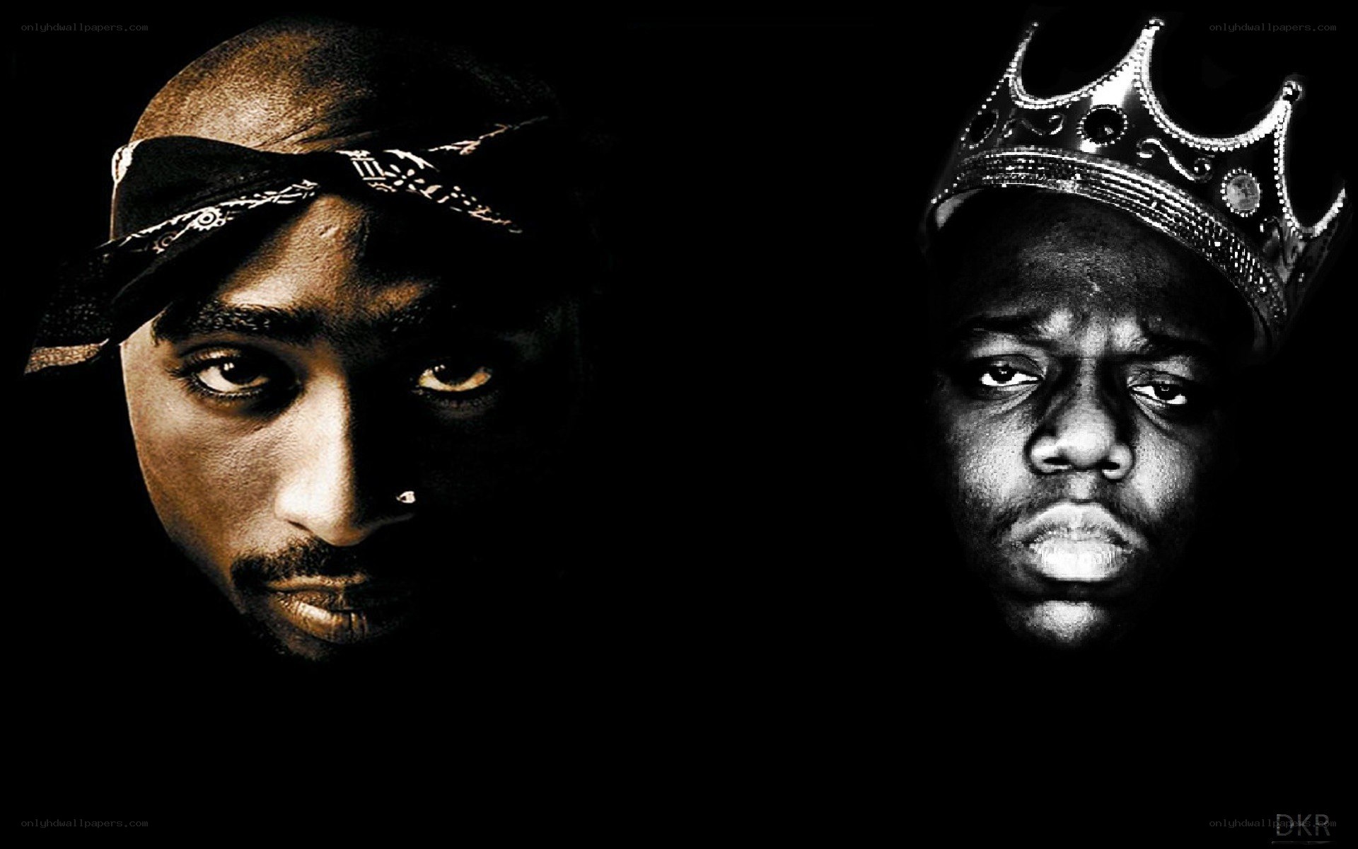 Tupac and Biggie portrait