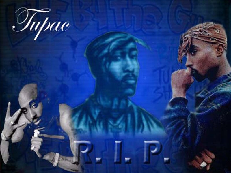 Tupac Shakur Collage — Blue