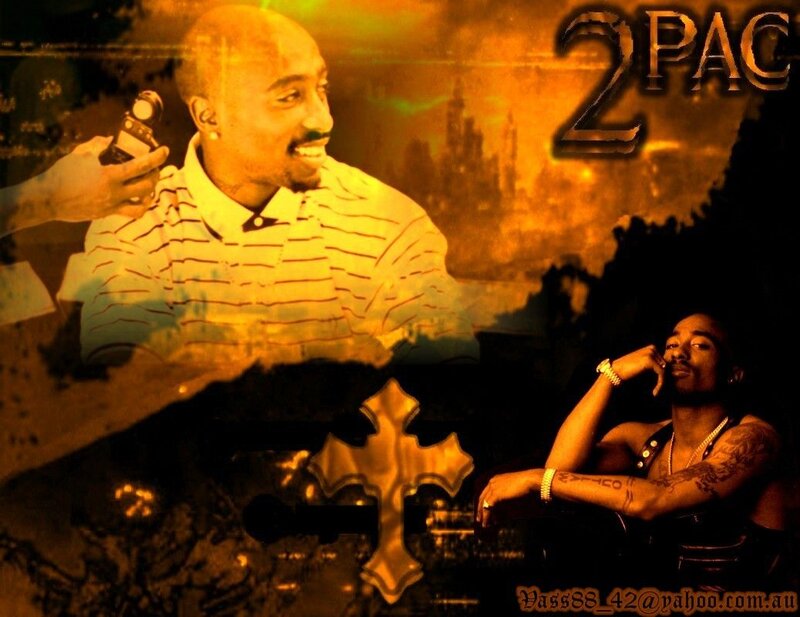 Tupac Shakur Collage — Orange