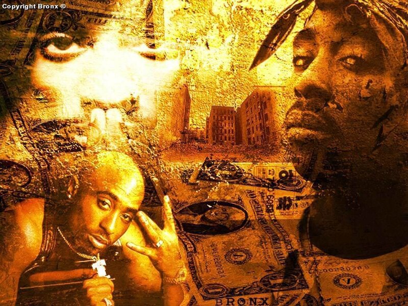 Tupac Shakur Collage — Yellow