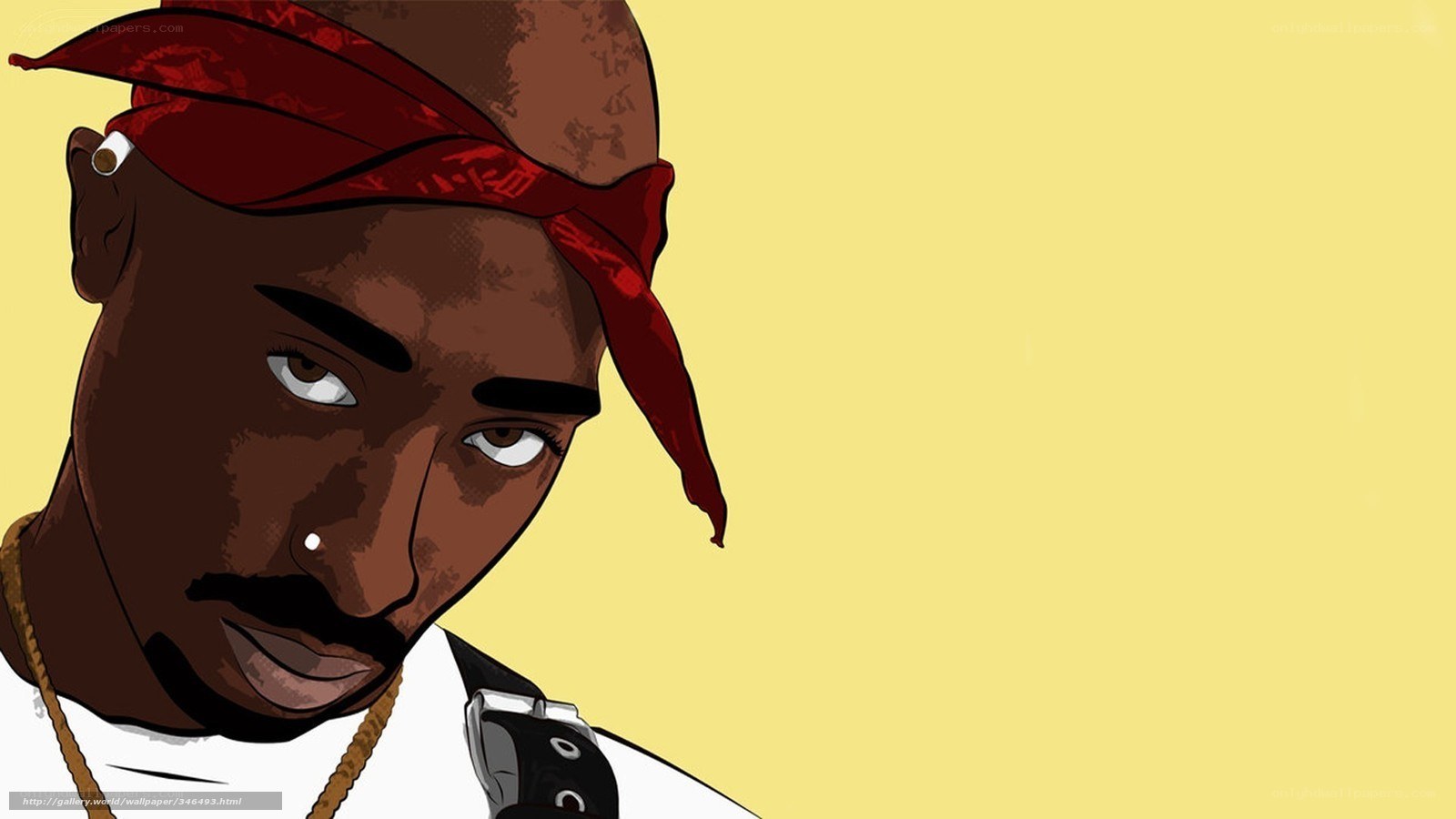 Tupac Shakur illustration