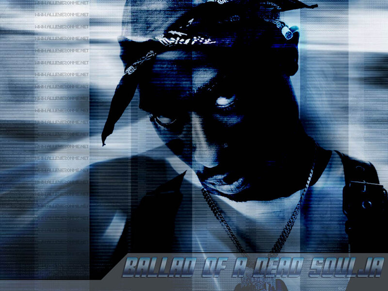 Tupac Shakur Portrait — Blue