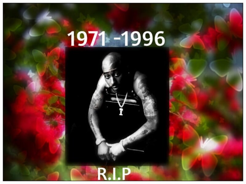Tupac Shakur Portrait — Red, Somber