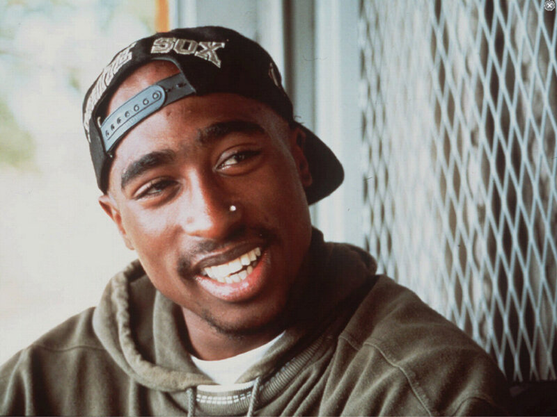 Tupac Shakur smiling
