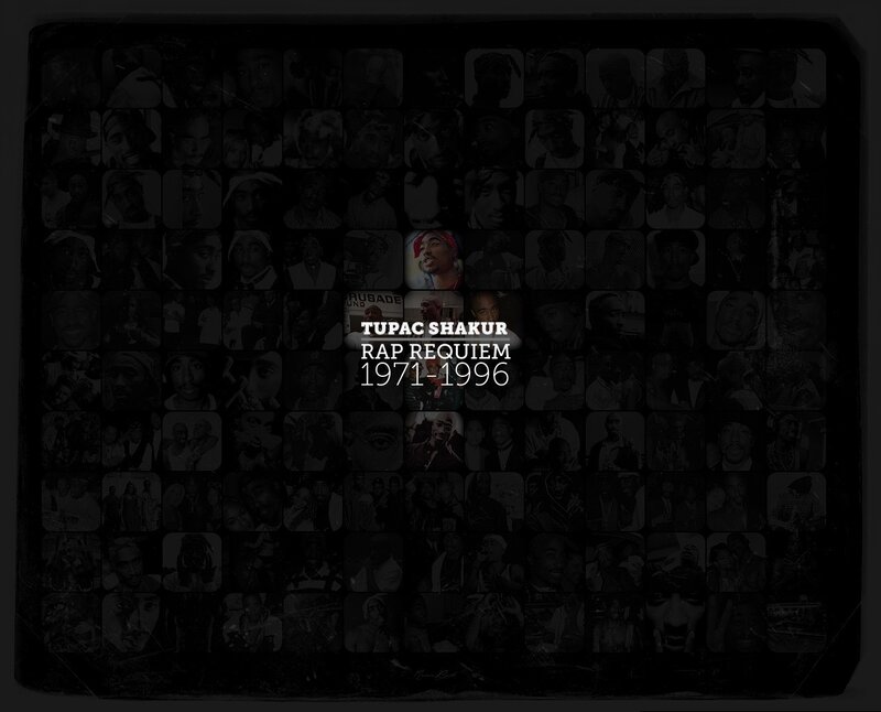 Tupac Shakur tribute collage