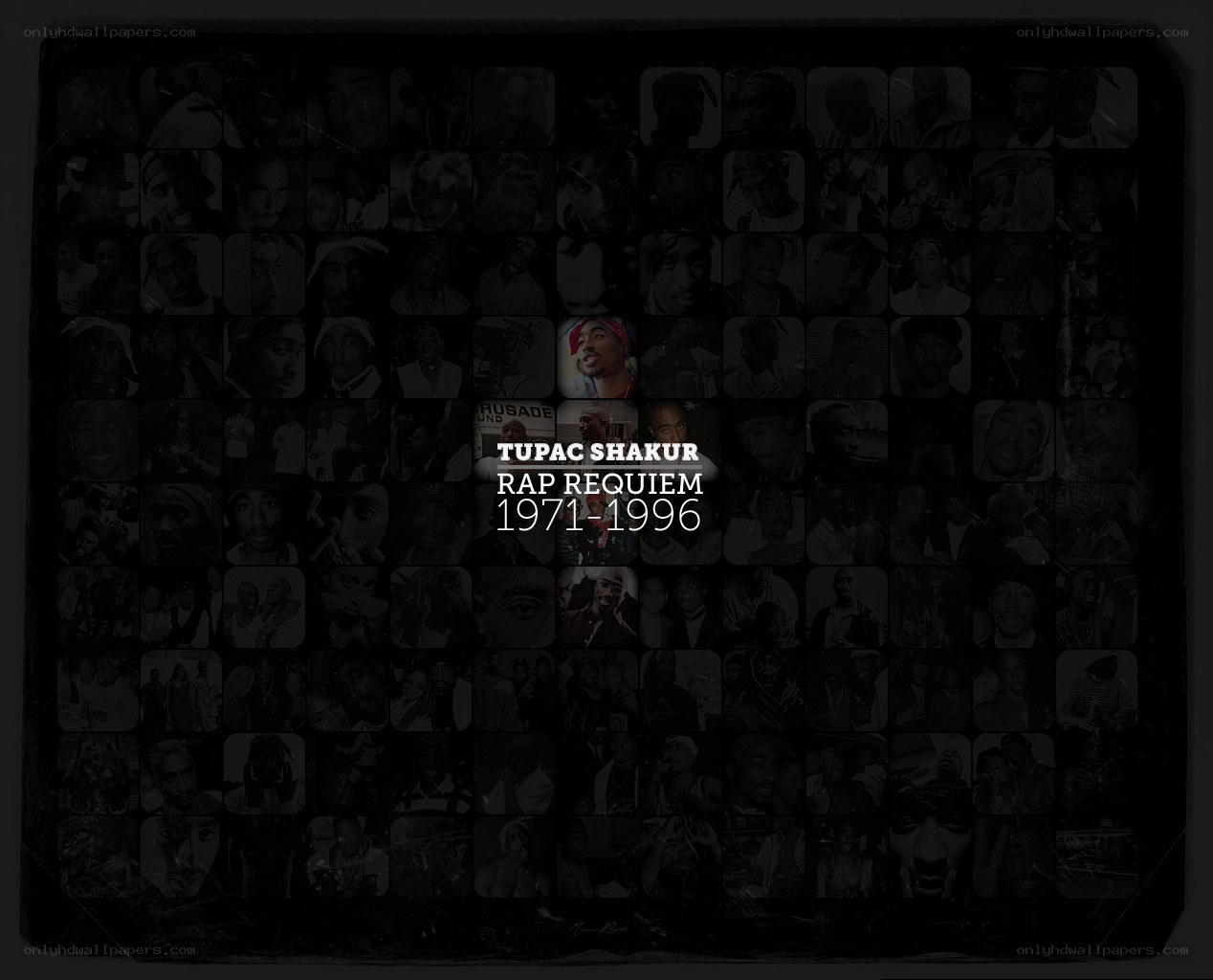 Tupac Shakur tribute collage