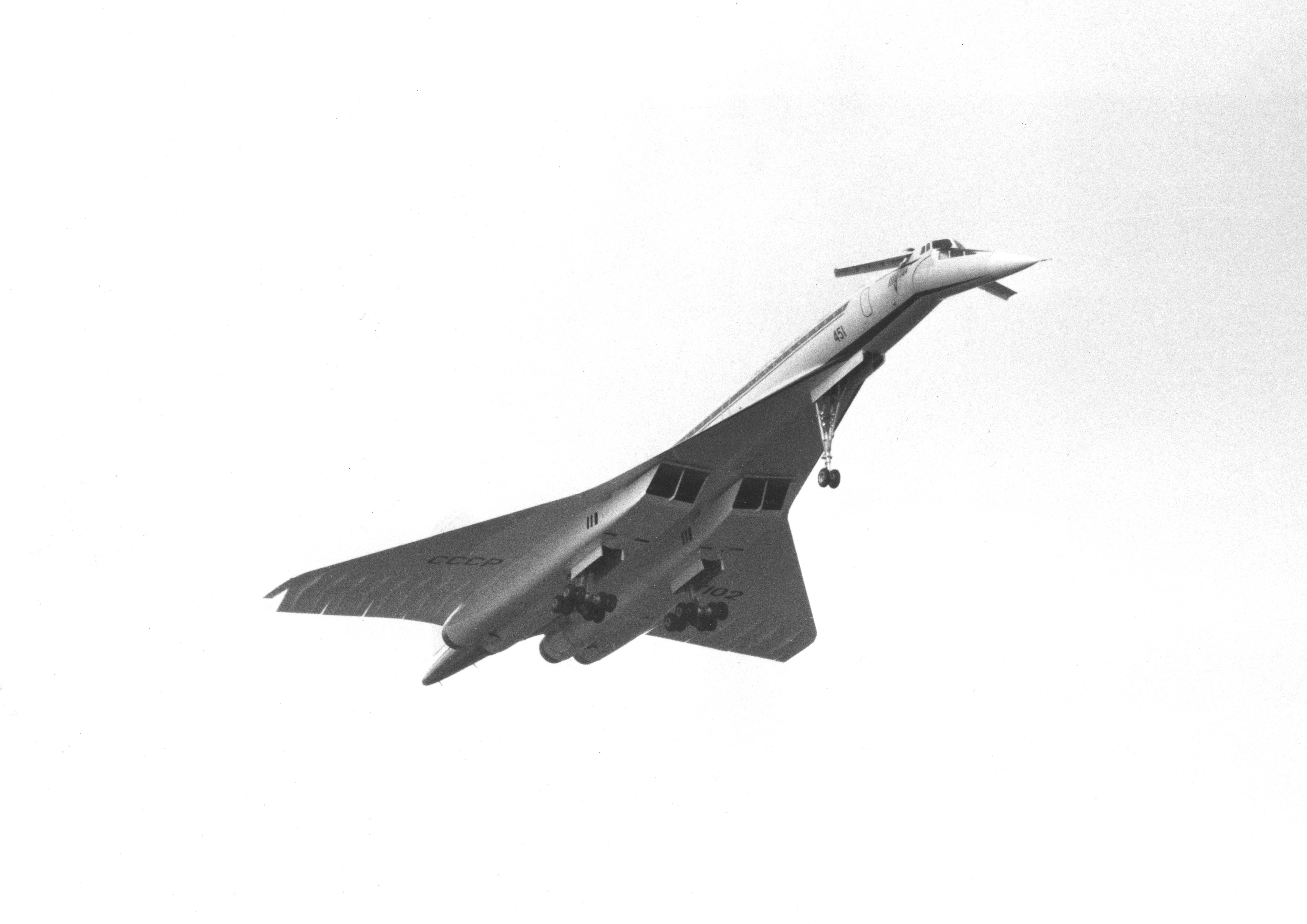 Tupolev Tu-144 in flight