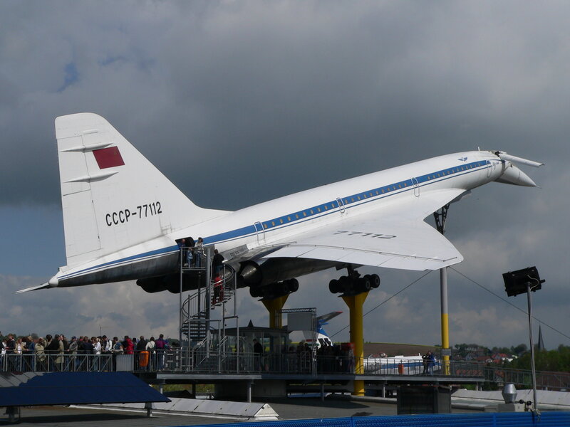 Tupolev Tu-144 on display