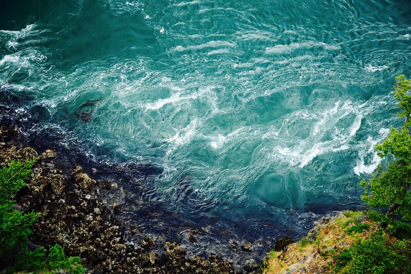 Turbulent Ocean Water — Teal