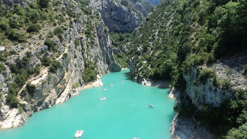turbulent river in a canyon