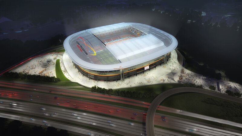 Turk Telekom Arena at night