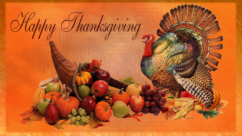 Turkey and Harvest Items — Orange
