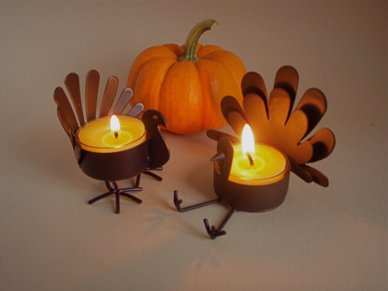 Turkey Candle Holders