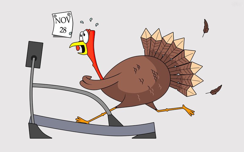 Turkey on Treadmill