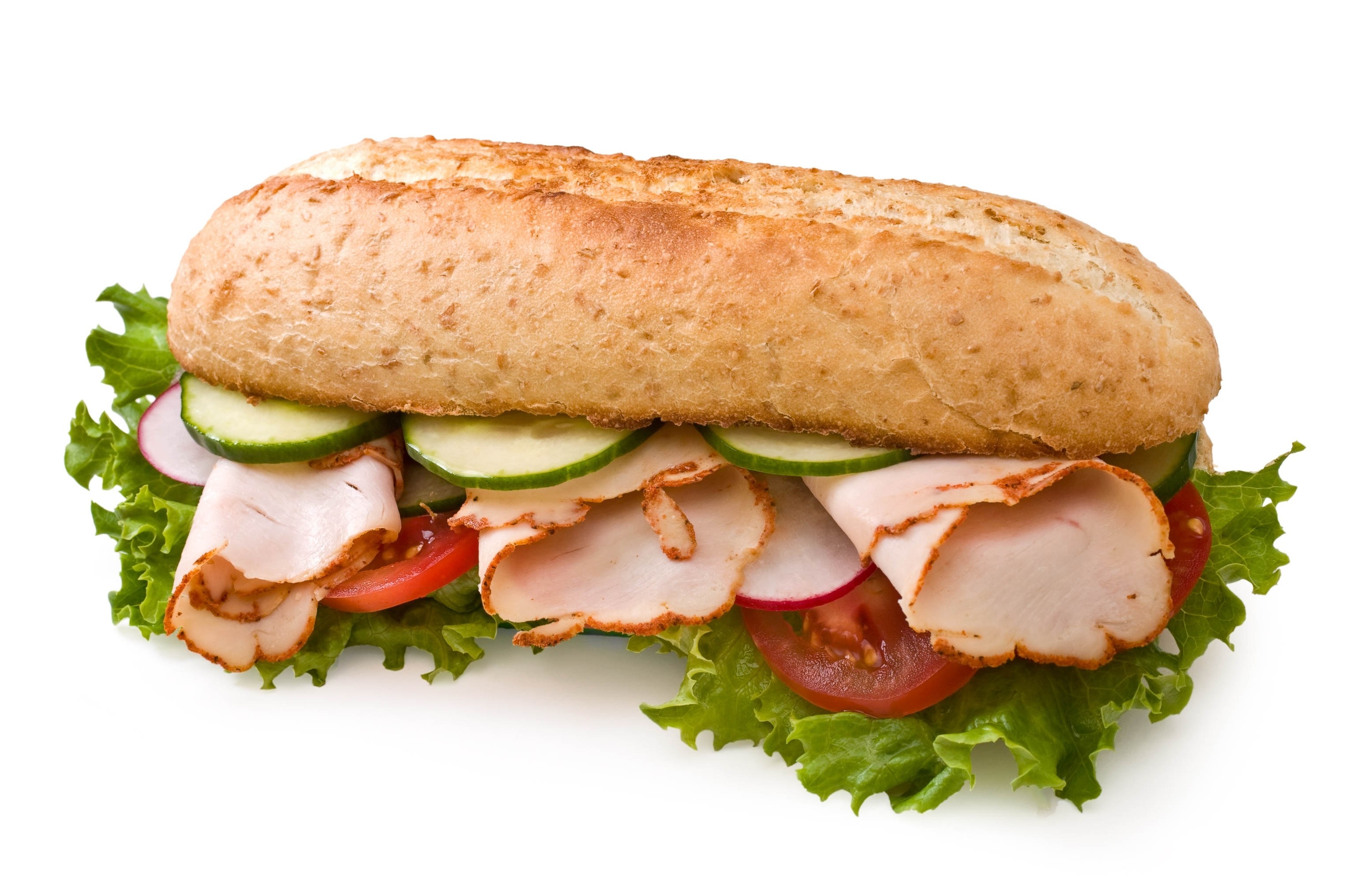 turkey sandwich with vegetables