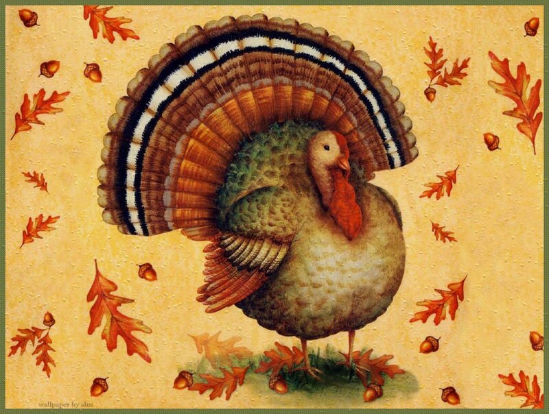 Turkey with Fanned Tail — Brown