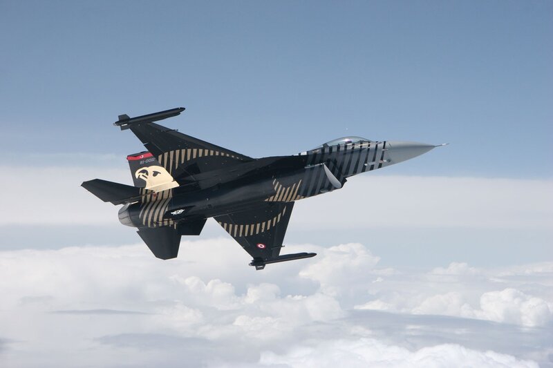 Turkish Air Force F-16 in flight