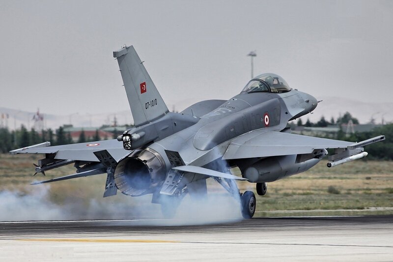 Turkish Air Force Jet — Gray