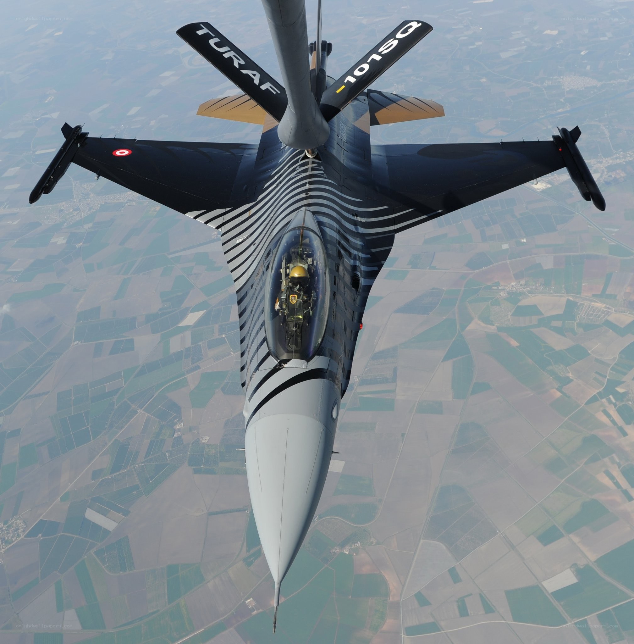 Turkish Air Force jet in flight