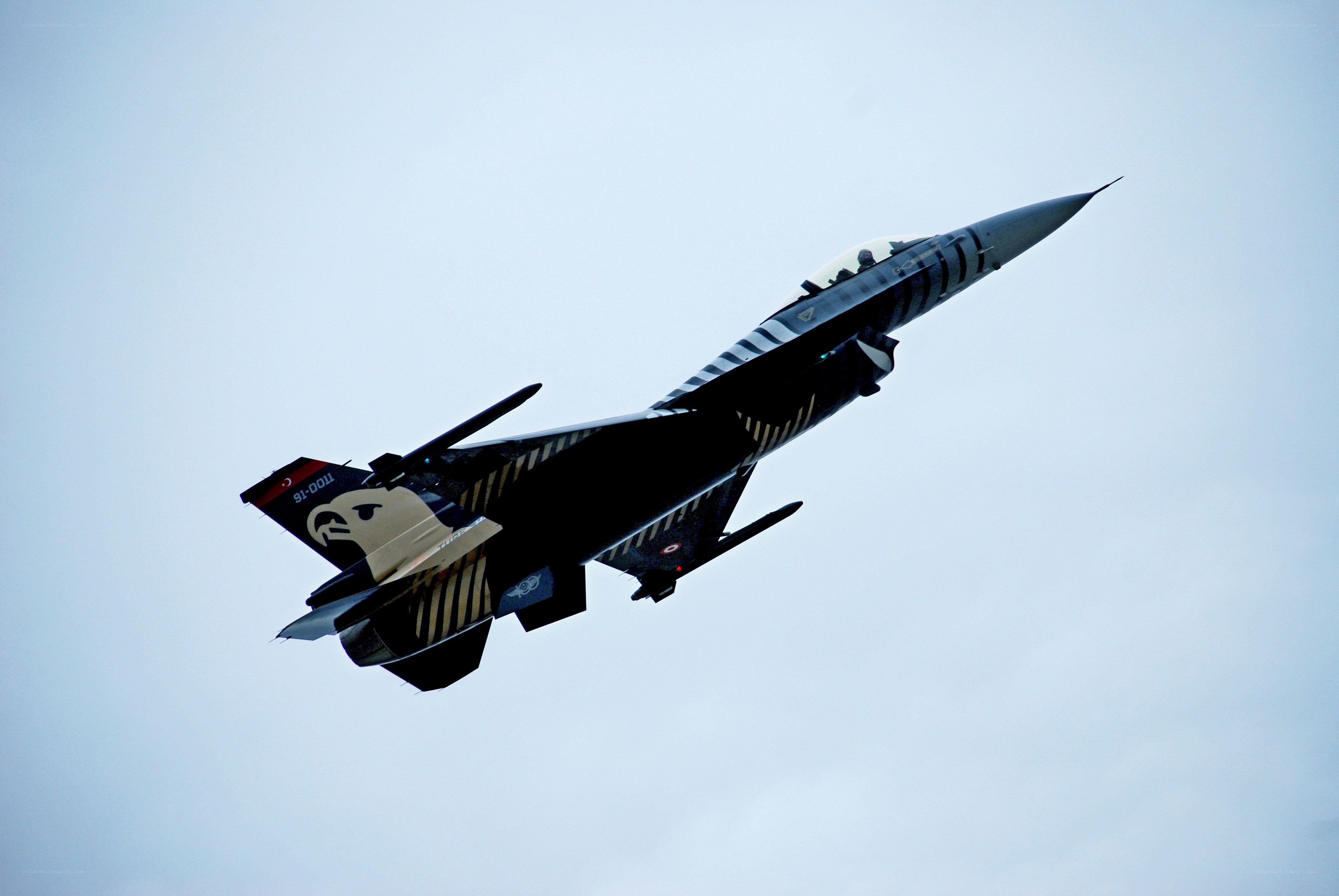 Turkish Air Force jet in flight