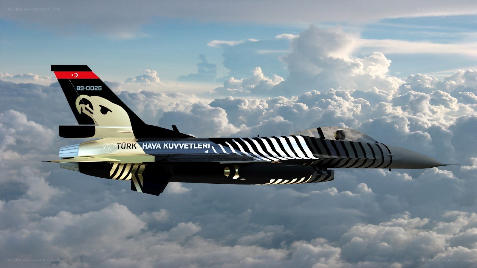 Turkish Air Force jet in flight