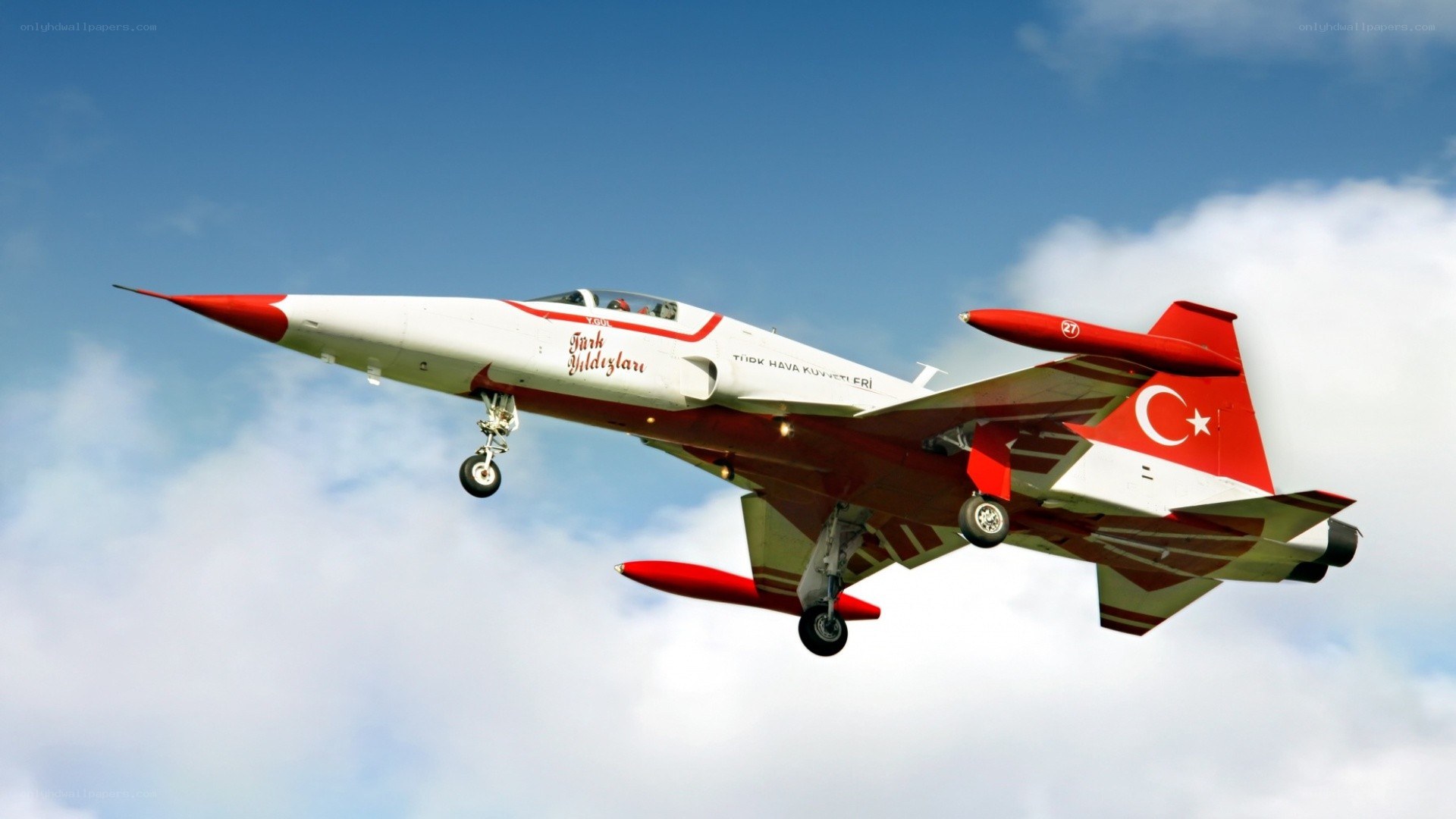 Turkish Air Force jet in flight