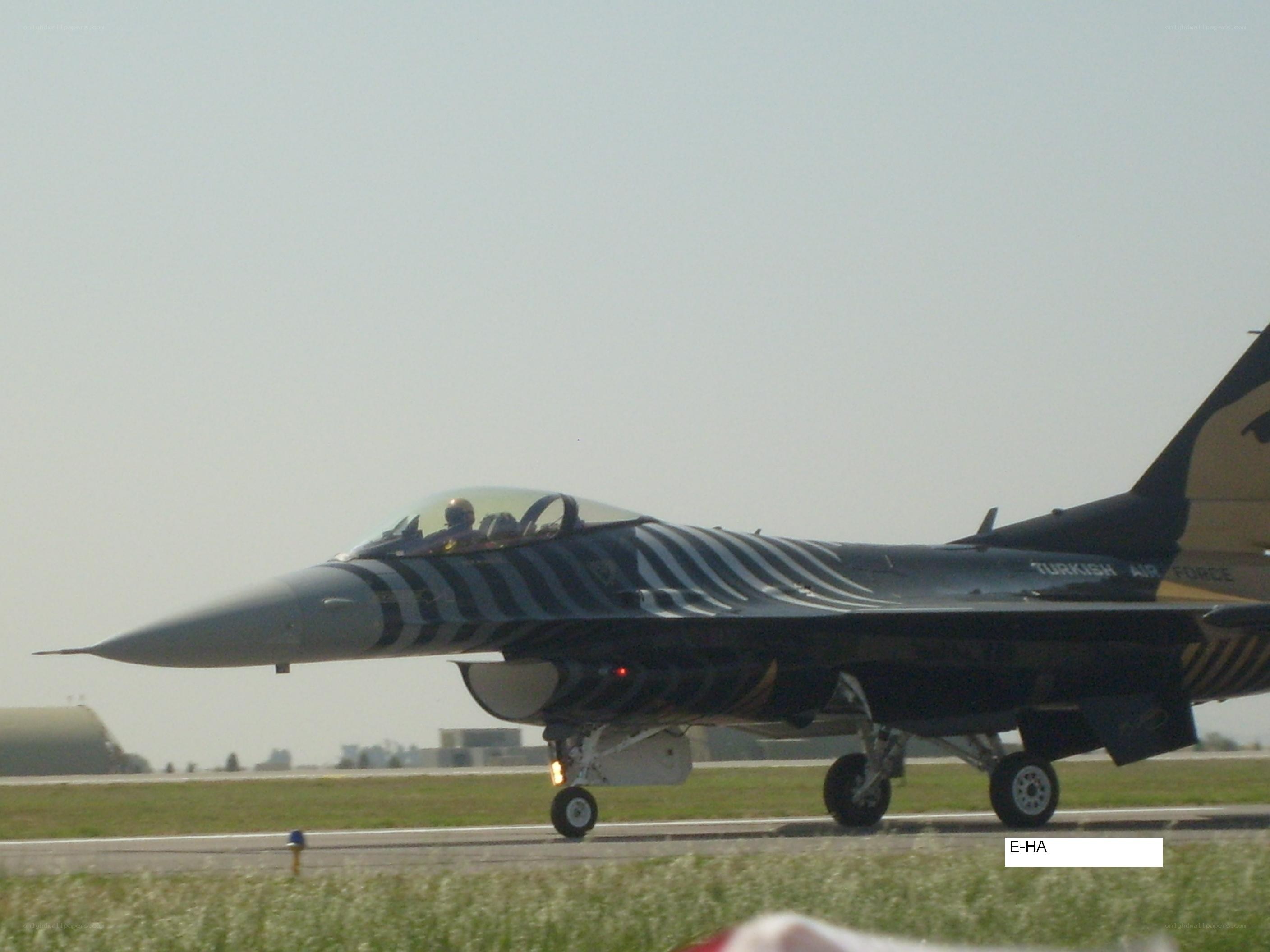 Turkish Air Force jet on runway